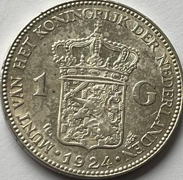 Hele nette gulden 1924 beschikbaar voor biedingen