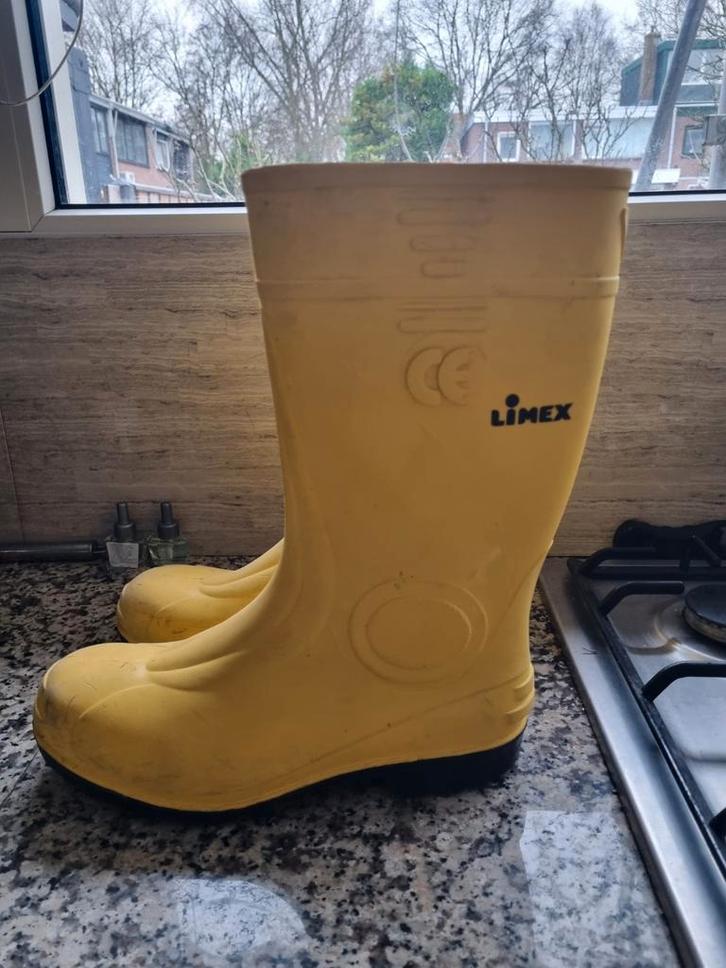 Linex Veiligheidslaarzen - Geel maat 42, Tuin en Terras, Werkkleding, Gebruikt, Heren, Laarzen, Ophalen of Verzenden