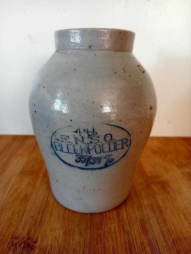 Oude Grespot Bleekpoeder E.N.S.O., Antiek en Kunst, Antiek | Keramiek en Aardewerk, Ophalen of Verzenden