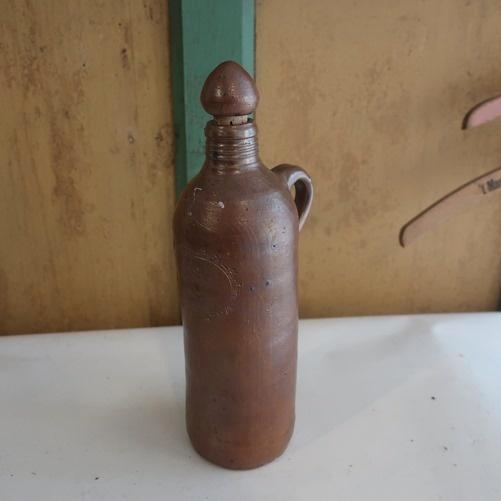 Kruik drankkruik Old Destillat origineel London Paris New Yo, Antiek en Kunst, Curiosa en Brocante, Ophalen of Verzenden