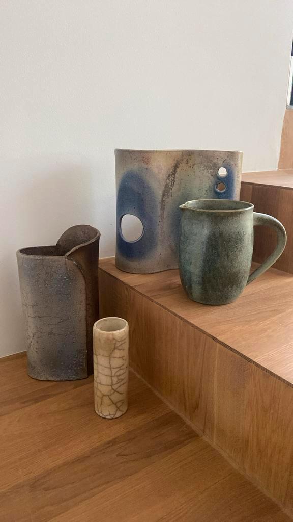 Vintage lot raku keramiek, Antiek en Kunst, Antiek | Keramiek en Aardewerk, Ophalen