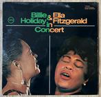 LP Billie Holiday & Ella Fitzgerald in Concert, Gebruikt, Ophalen of Verzenden, 1940 tot 1960, 12 inch