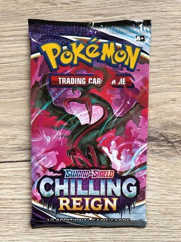 1x booster pack Chilling Reign (Sword & Shield) Pokemon! beschikbaar voor biedingen