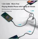 Kabel oplader 3 in 1 Type C, Ophalen, Nieuw, Over-ear