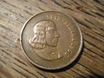 Suid Afrika 1 Cent 1966, Jan van Riebeeck #512 beschikbaar voor biedingen
