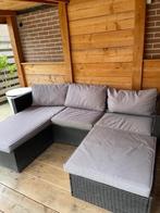 Loungeset loungebank met losse hocker/tafel 2m breed, Tuin en Terras, Tuinsets en Loungesets, Ophalen, Gebruikt, 3 zitplaatsen