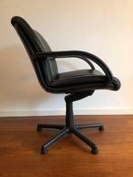 Leren Artifort bureau eetkamerstoel 1 of 5 vintage design, Huis en Inrichting, Stoelen, Ophalen, Zwart, Leer, Retro vintage dutch design