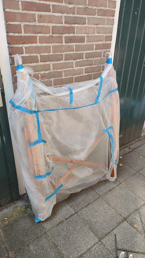 Houten Teken tafel met machine van Nestler, Doe-het-zelf en Verbouw, Tekentafels, Gebruikt, 130 tot 150 cm, Verlichting, Ophalen