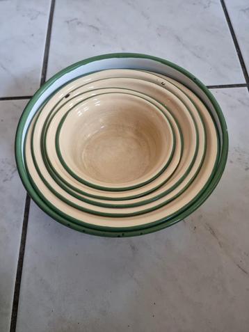  Emaille Schalen Set - Bumper Harvest China vintage  beschikbaar voor biedingen
