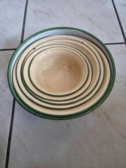 Emaille Schalen Set - Bumper Harvest China vintage, Antiek en Kunst, Antiek | Schalen, Ophalen of Verzenden