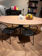 4 eetkamerstoelen, Huis en Inrichting, Stoelen, Landelijk brocante modern klassiek, Zwart, Ophalen of Verzenden, Zo goed als nieuw