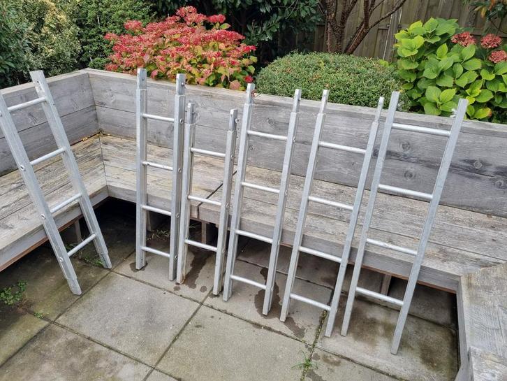 Aluminium Ladder - Speleologie/Riool - 6x1m, Doe-het-zelf en Verbouw, Steigers, Zo goed als nieuw, Overige typen, 5 meter of hoger