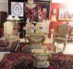 Luxe eettafel / tafel met 4 stoelen en salontafel barok, 100 tot 150 cm, Antiek / klassiek, Vier personen, Ovaal