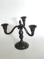 Daalderop 3-armige tinnen kandelaar (5023), Ophalen, Overige materialen, Zo goed als nieuw, Kandelaar