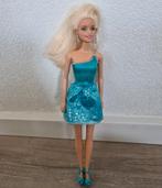Barbie pop glitz mattel blauw jurk glitter party, Ophalen of Verzenden, Zo goed als nieuw, Barbie