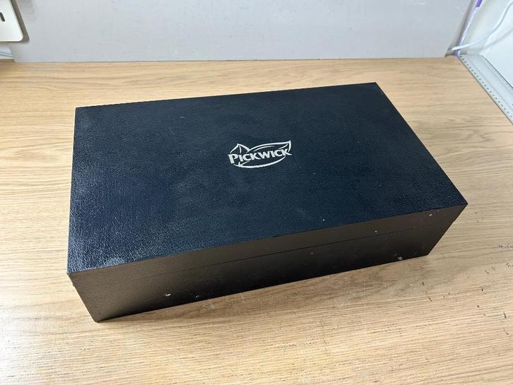 Grote Pickwick Theedoos Zwart 8x Vakken, Huis en Inrichting, Keuken | Keukenbenodigdheden, Zo goed als nieuw, Ophalen of Verzenden