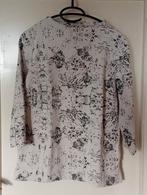 Beige sweater  zwart printje, subtiel glimmertje, Sey Studio, Kleding | Dames, Maat 38/40 (M), Sey Studio, Beige, Ophalen of Verzenden