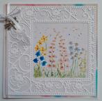 Bloemen geschilderd met aquarel verf, Ophalen of Verzenden, Zo goed als nieuw