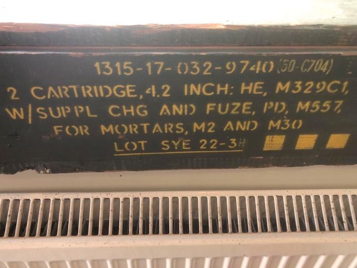 Militaire Houten Kist - Munitiekist, Verzamelen, Militaria | Algemeen, Overige soorten, Kist of Geocache, Overige gebieden, Ophalen of Verzenden