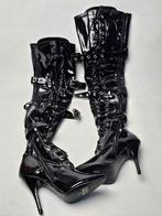 Pleaser Seduce 3028 Zwarte Hoge Hak Lak Laarzen. Maat 7, Kleding | Dames, Schoenen, Hoge laarzen, Zwart, Ophalen of Verzenden