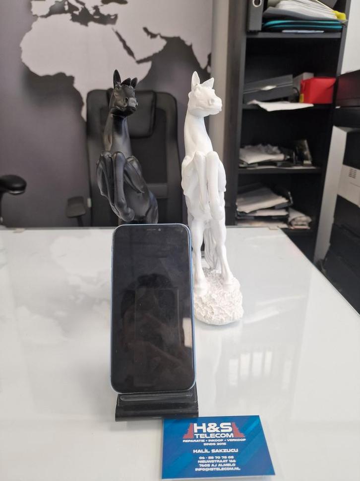 Blauwe iPhone XR - 2 jaar garantie kleur blauw 256 GB, Telecommunicatie, Mobiele telefoons | Apple iPhone, Zo goed als nieuw, 64 GB