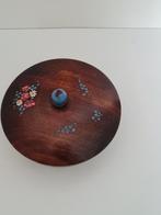 mooi houten rond kistje/juwelenkistje/ snuisterijdoosje, Antiek en Kunst, Ophalen of Verzenden