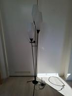 Vintage spriet vloerlamp metaal en glas, Huis en Inrichting, Ophalen, Gebruikt, Glas