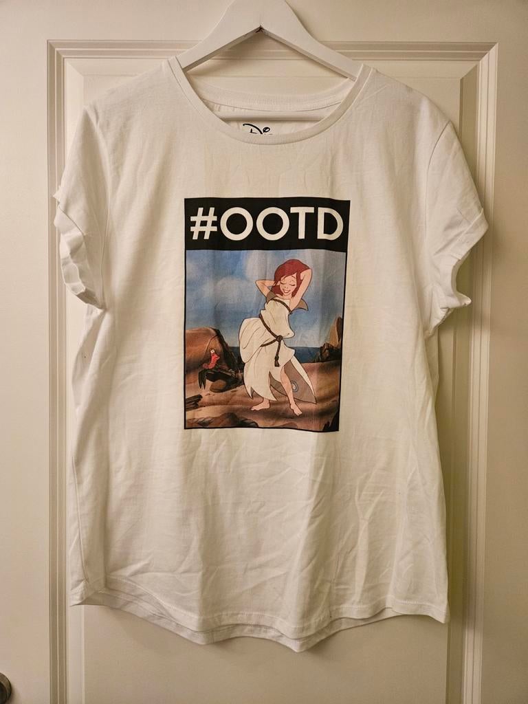Disney t-shirt Ariël de kleine zeemeermin, Disney, Wit, Maat 46/48 (XL) of groter, Nieuw