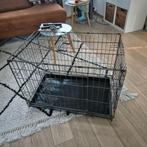 Bench Flamingo M maat taupe kleur inklapbaar, Dieren en Toebehoren, Hondenbenches, Ophalen, Zo goed als nieuw