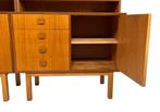 Vintage Wandmeubel Boekenkast Teak Jaren 70 Design, Huis en Inrichting, Kasten | Wandmeubels, Gebruikt, Vintage, Minder dan 150 cm