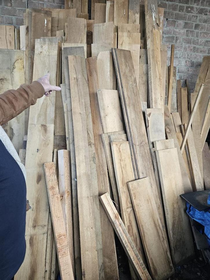 Eiken planken, Doe-het-zelf en Verbouw, Hout en Planken, Nieuw, Plank, Eiken, 200 tot 250 cm, Minder dan 25 mm, Ophalen