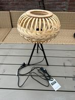 Bamboe tafellamp, Ophalen, Zo goed als nieuw, Minder dan 50 cm