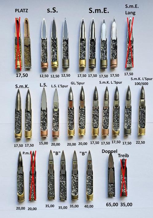 7,92x57 Mauser DOORSNEDEN   Tweede wereldoorlog, Verzamelen, Militaria | Tweede Wereldoorlog, Landmacht, Hulzen of Bodemvondsten