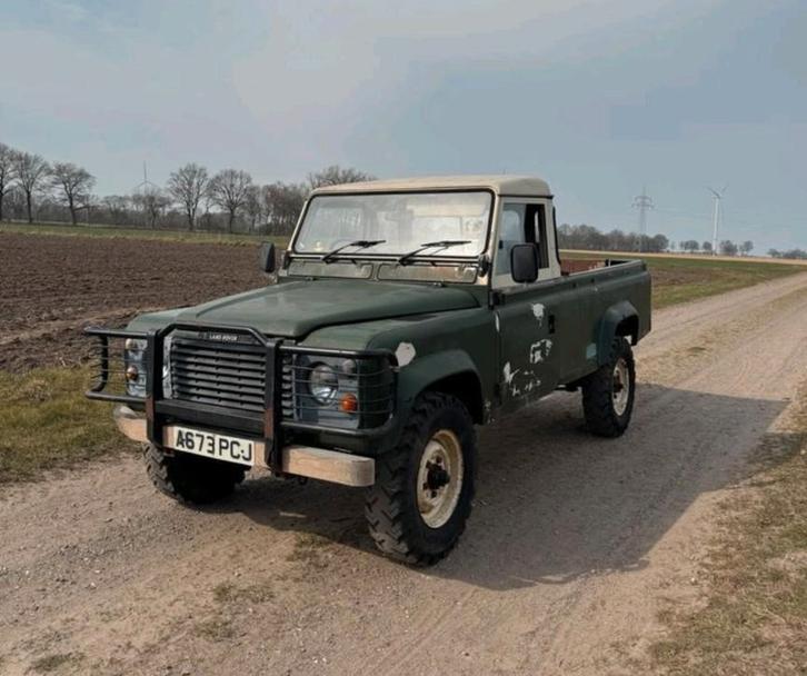 1984 Land Rover 110 2.25 D, Auto's, Land Rover, Particulier, 4x4, Trekhaak, Diesel, Handgeschakeld, Groen, Vierwielaandrijving