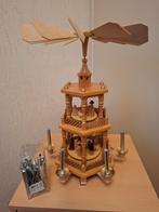 Kerst carousel hout inc kaarsjes 47 cm hoog, Diversen, Kerst, Ophalen