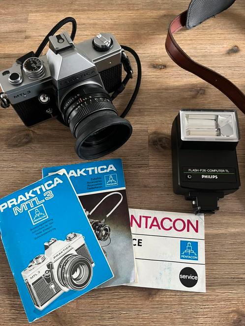 Een mooie Praktica MTL 3 analoge spiegelreflexcamera set, Audio, Tv en Foto, Fotocamera's Analoog, Gebruikt, Spiegelreflex, Overige Merken