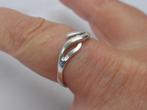 Zilveren fantasie ring maat 17.75 nr.076, Sieraden, Tassen en Uiterlijk, Ringen, Verzenden, Zo goed als nieuw, 17 tot 18, Dame