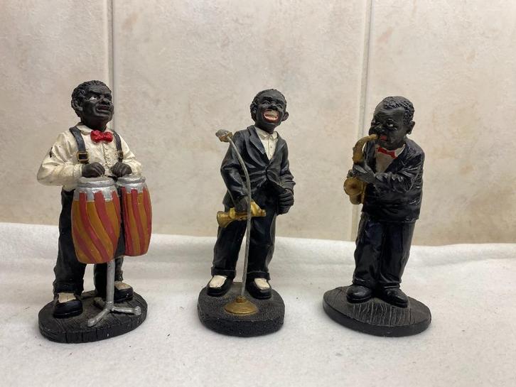Jazz Band Beeldjes (2), Antiek en Kunst, Curiosa en Brocante, Ophalen of Verzenden