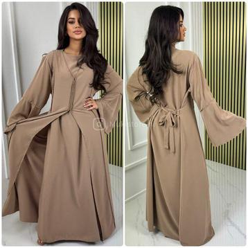 Set jurk one size gouden naad details abaya nieuw beschikbaar voor biedingen