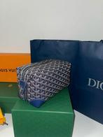 Goyard toilet tas | Blauw, Ophalen of Verzenden, Zo goed als nieuw, One size fits all
