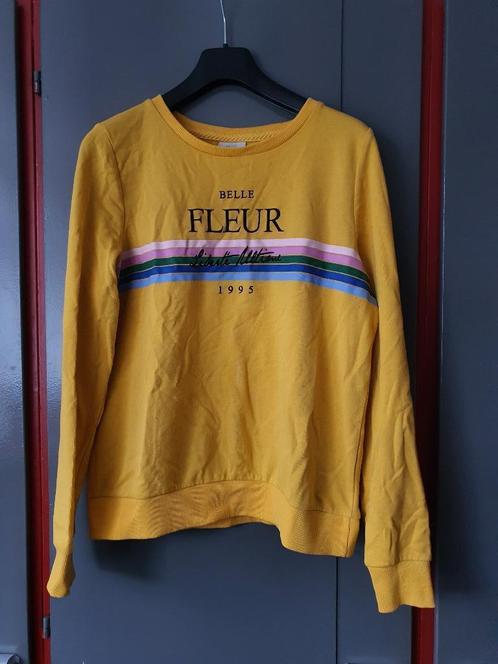 Leuke Gele Only Trui met Tekst - Maat M, Kleding | Dames, Truien en Vesten, Geel, Ophalen of Verzenden