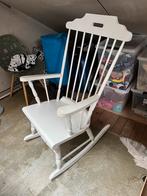 Houten Schommelstoel, Huis en Inrichting, Stoelen, Ophalen, Gebruikt, Wit, Eén