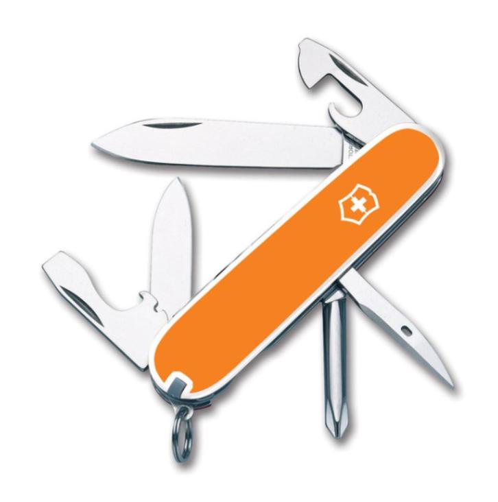 Victorinox Tinker 2 TONE Orange & White Special Design, Caravans en Kamperen, Kampeergereedschap, Nieuw, Ophalen of Verzenden