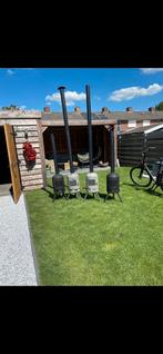 Terrashaard met deur, Tuin en Terras, Ophalen of Verzenden, Zo goed als nieuw