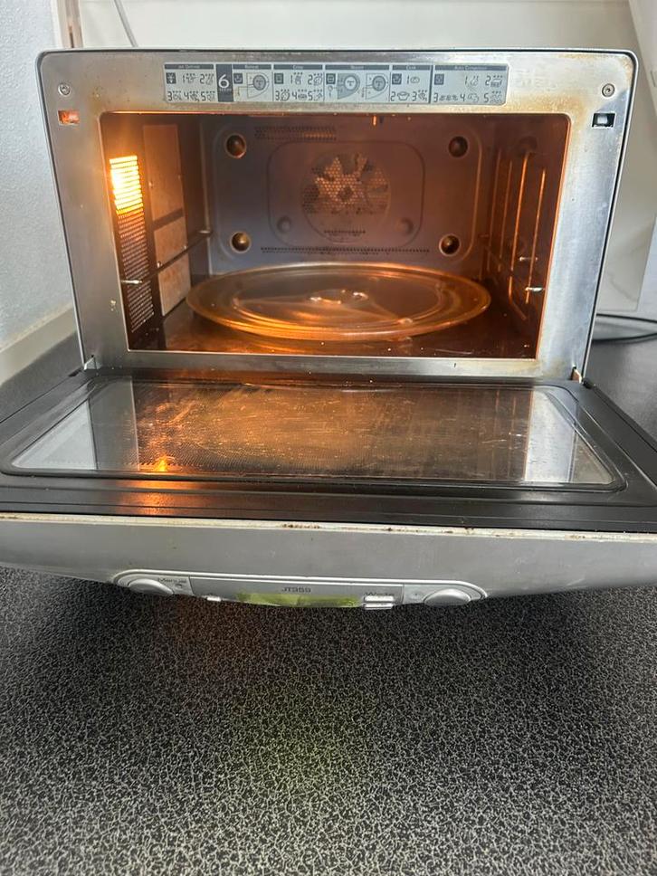 Whirlpool JT359 Combimagnetron - Gebruikt, Witgoed en Apparatuur, Magnetrons, Gebruikt, Vrijstaand, Combimagnetron, 45 tot 60 cm