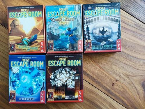 Pocket Escape room 5 verschillende samen voor 20 euro, Hobby en Vrije tijd, Gezelschapsspellen | Kaartspellen, Zo goed als nieuw