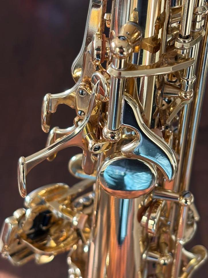 Fraaie Yanagisawa S 901 sopraansaxofoon, Muziek en Instrumenten, Blaasinstrumenten | Saxofoons, Zo goed als nieuw, Sopraan, Met koffer