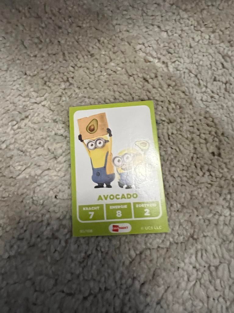 Minion Kaart Dekamarkt, Verzamelen, Ophalen of Verzenden, Zo goed als nieuw