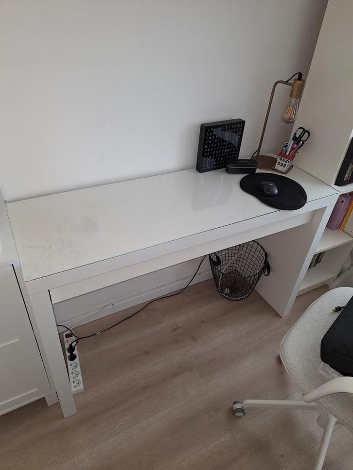 Ikea Malm Kaptafel / Bureau - Wit, Huis en Inrichting, Bureaus, Ophalen of Verzenden