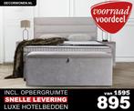 Boxspring Opberg Bed  met matras Mega Actie v.a. €895, Huis en Inrichting, Slaapkamer | Boxsprings, Nieuw, Ophalen of Verzenden